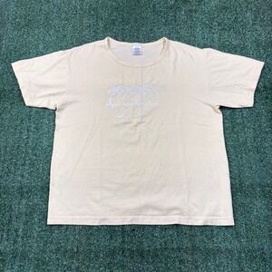 Vintage Hawaii Embroidered Butter Yellow T-shirt